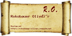 Rokobauer Olivér névjegykártya