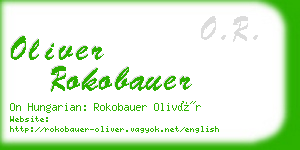 oliver rokobauer business card